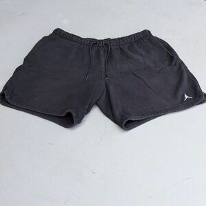 Nike Air Jordan Fleece Shorts Mens XL Black Jumpman Athletic Sweat Shorts